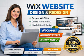 design and redesign professional wix website or build custom wix online store