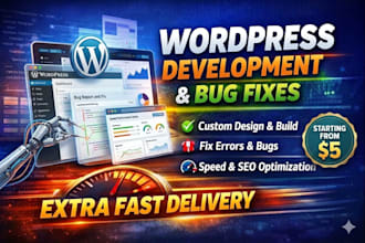 design, develop, and debug responsive wordpress websites