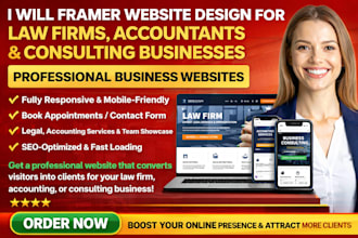 framer website design for law firms accountants and consulting businesses