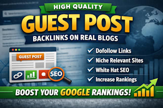 publish guest posts on real blogs with dofollow links