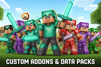 create high quality minecraft data pack, texture pack for minecraft server