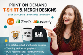 create custom print on demand tshirt and merch designs for christian
