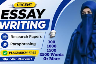 do essay writing, research writing, and paraphrasing