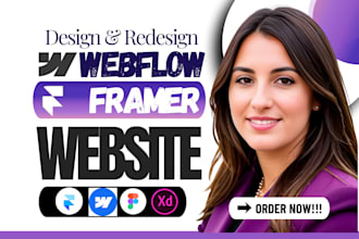 design or redesign webflow, figma to framer, framer website, framer developer