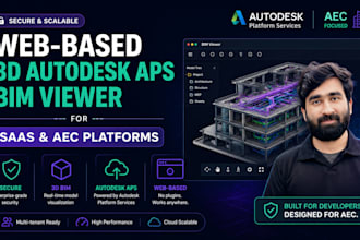 secure web based 3d autodesk aps bim viewer for saas and aec platforms