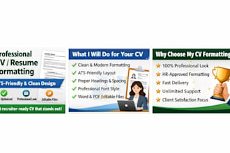 do modern CV resume formatting