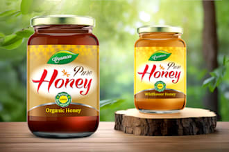 design honey and food packaging