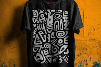 do custom typography minimalist t shirt design