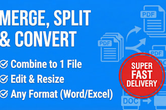 combine, merge, convert, or split your PDF files into a single file