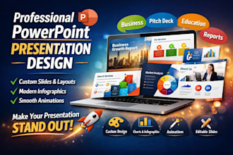 design a professional and modern powerpoint presentation