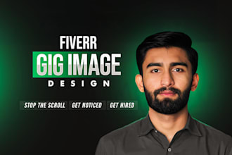 design a professional fiverr gig image or gig thumbnail