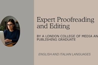proofread and edit your english and italian content