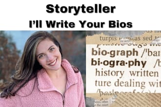 write about the author bios