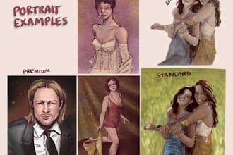 make small custom digital illustrations inspired by painting