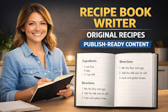 create a professional recipe book with original recipes