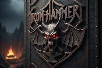 create a modern metal band logo