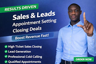 be high ticket sales closer 8 figure sales representative appointment setter