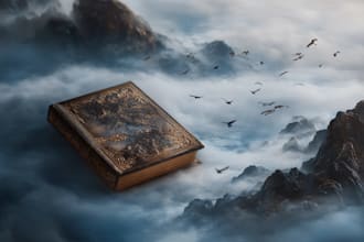 design book cover, fantasy book cover, fictional book cover