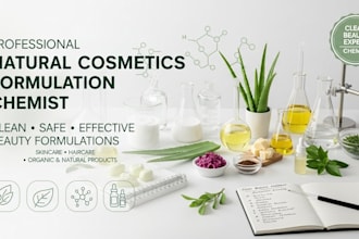 be your professional natural cosmetics formulation chemist
