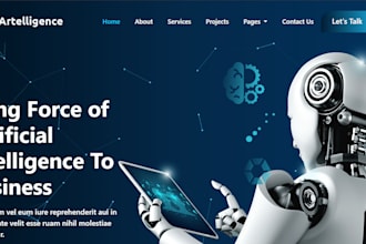 develop modern and responsive website as a front end developer