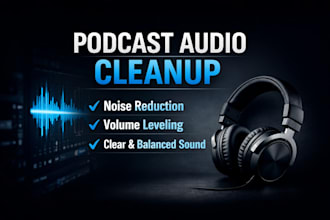 clean and edit your podcast audio noise reduction leveling