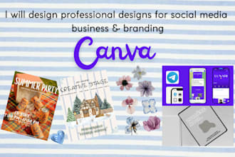 canva designs for social media and branding