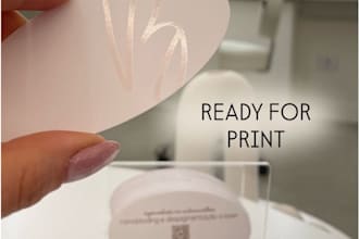 design a professional business card ready for print