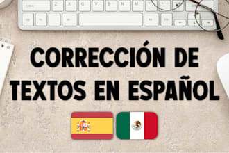 manually proofread any spanish text at the best price