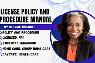 set up healthcare, homecare, daycare, nemt with license, policy and procedure