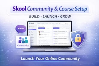 set up your skool community and online course professionally