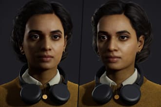 ue5 3d metahuman avatar, cc5 model,xgen hair,sfm for game, pbr textur,daz3d rig