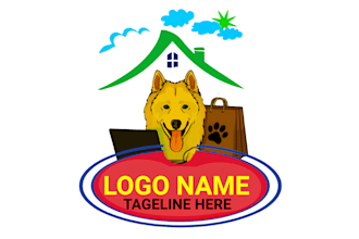 do a professional pet, veterinary, animal care and pet travel logo