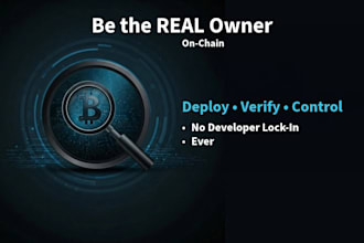 deploy and verify your erc20 or nft so you are the onchain owner
