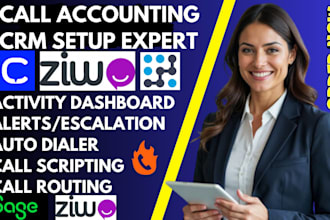 setup call accounting CRM sage intacct cloudtalk phoneburner tenfold ziwoinfoflo