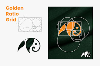 design a professional golden ratio logo