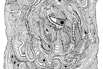 create an abstract illustration