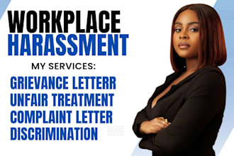 draft workplace harassment HR complaint letter  employment law grievance letter