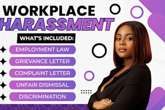 draft workplace harassment, employment law, complaint letter