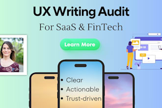 audit and improve UX copy for saas and fintech apps