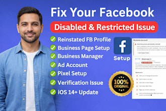 fix issues or set facebook business manager and ad account