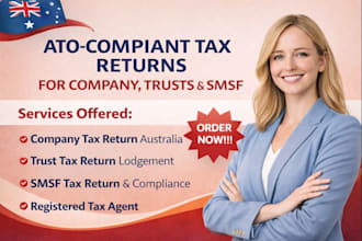 lodge company trust or smsf tax return with bas financial review australiia