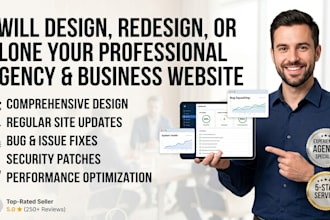 redesign, or duplicate your business agency website