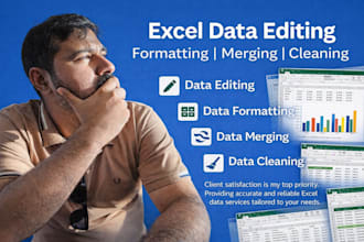 clean, format and manage excel data to make it usable