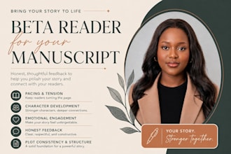 beta read your story and give reader focused feedback