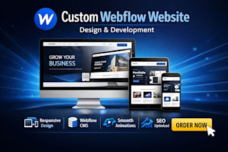 design custom webflow website template expert development webflow developer
