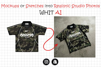 turn clothing mockups into realistic ai studio photos