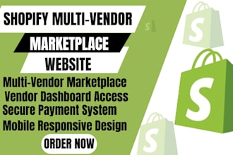 create shopify multi vendor ecommerce website build shopify multi vendor website