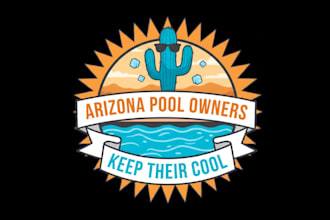design fantastic logo for arizona pool owners keep their cool