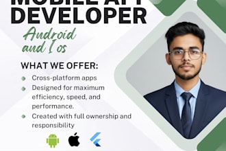 build fast and scalable flutter apps for android and ios