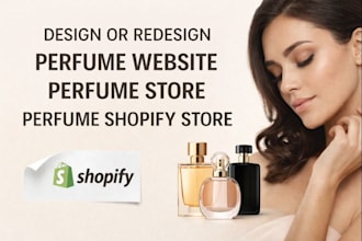 design or redesign luxury perfume website, perfume store, perfume shopify store